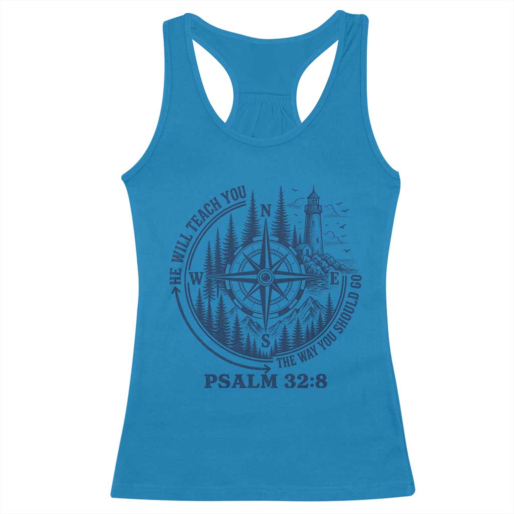 Christian Camping Racerback Tank Top He Will Teach You The Way You Should Go