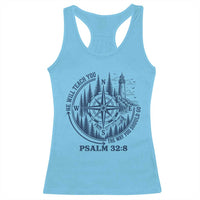 Christian Camping Racerback Tank Top He Will Teach You The Way You Should Go