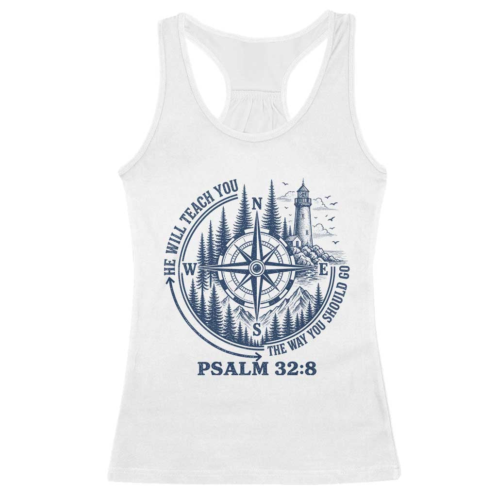 Christian Camping Racerback Tank Top He Will Teach You The Way You Should Go