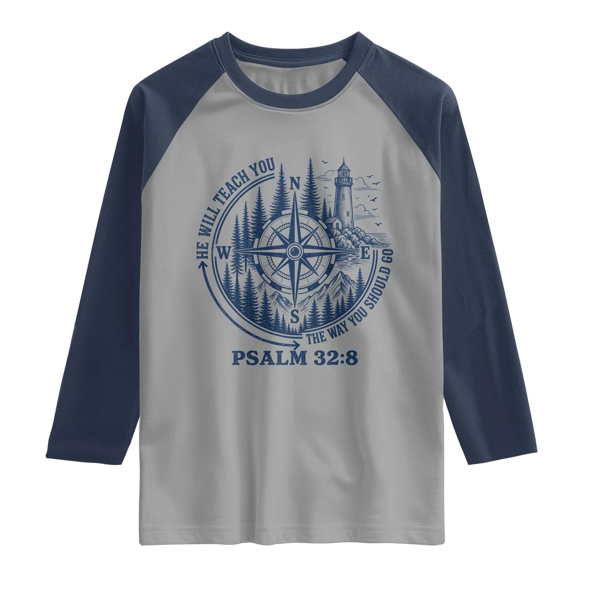 Christian Camping Raglan Shirt He Will Teach You The Way You Should Go