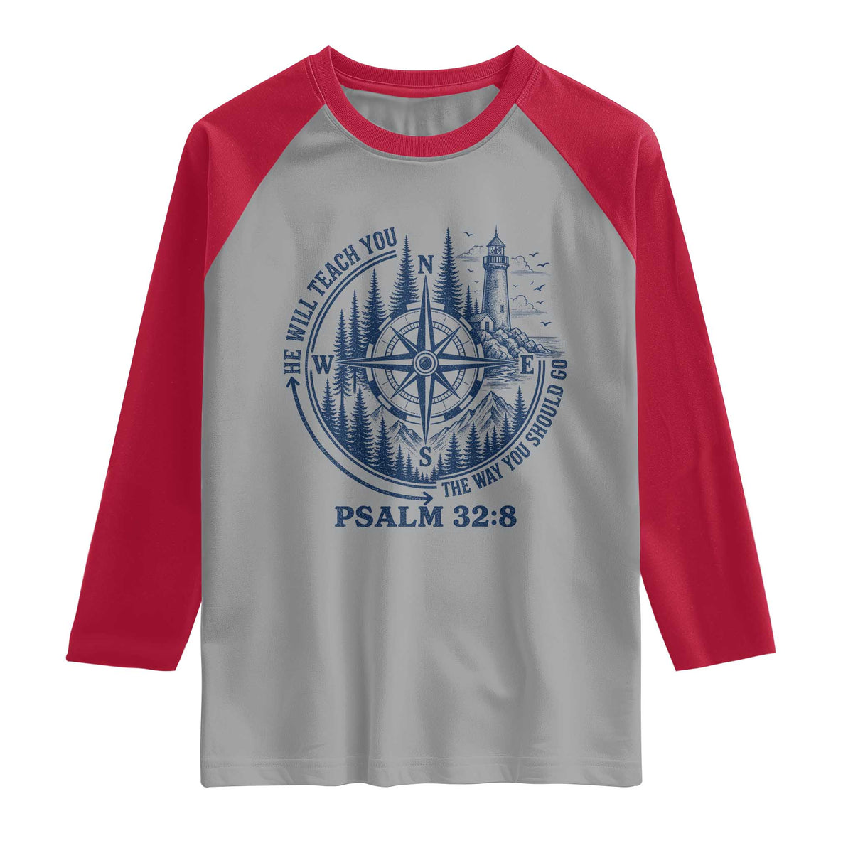 Christian Camping Raglan Shirt He Will Teach You The Way You Should Go