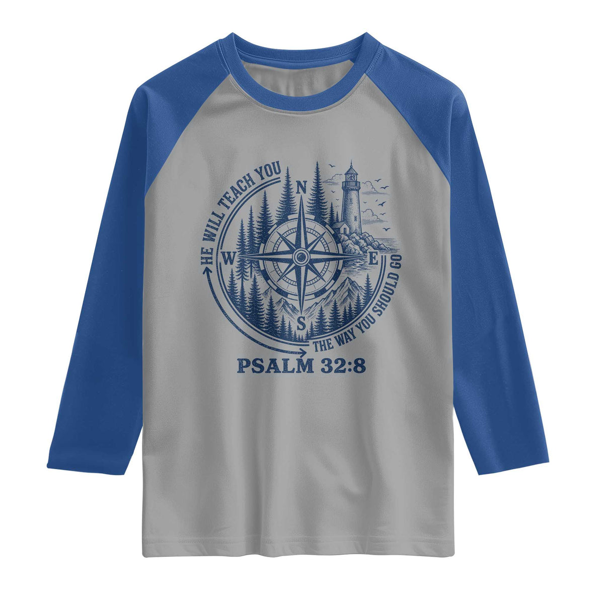 Christian Camping Raglan Shirt He Will Teach You The Way You Should Go