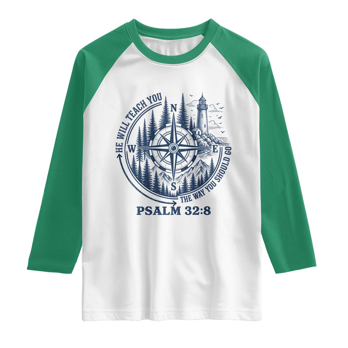 Christian Camping Raglan Shirt He Will Teach You The Way You Should Go