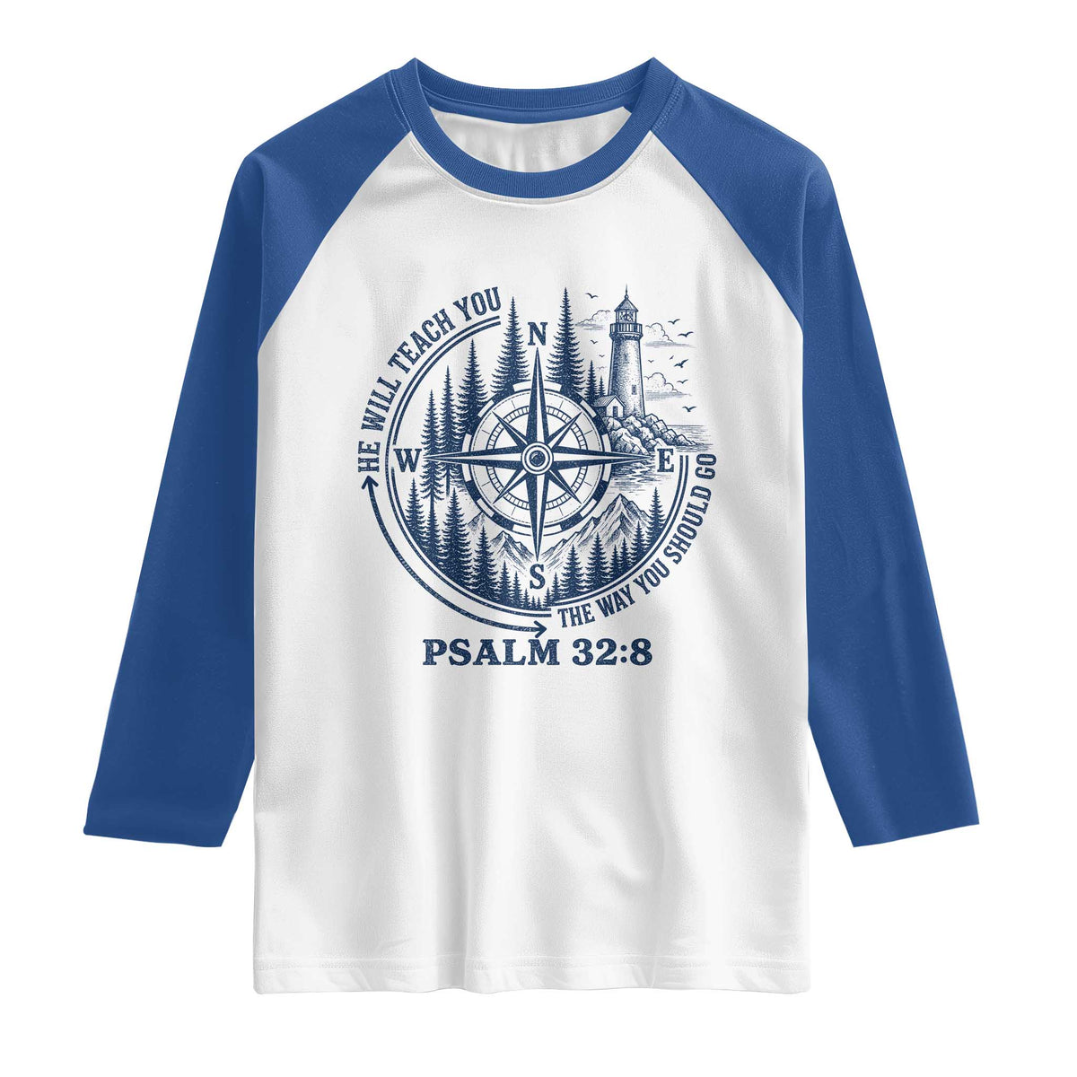 Christian Camping Raglan Shirt He Will Teach You The Way You Should Go