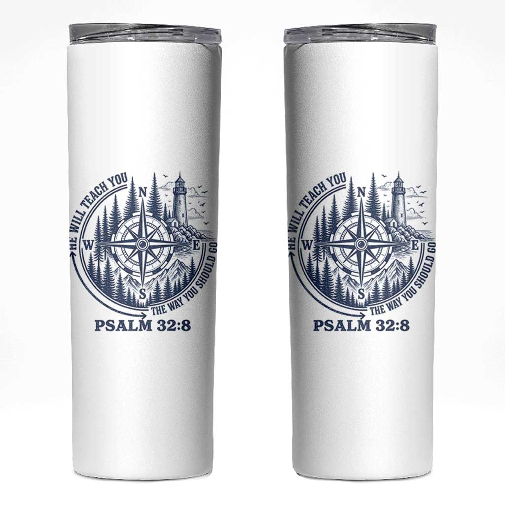Christian Camping Skinny Tumbler He Will Teach You The Way You Should Go