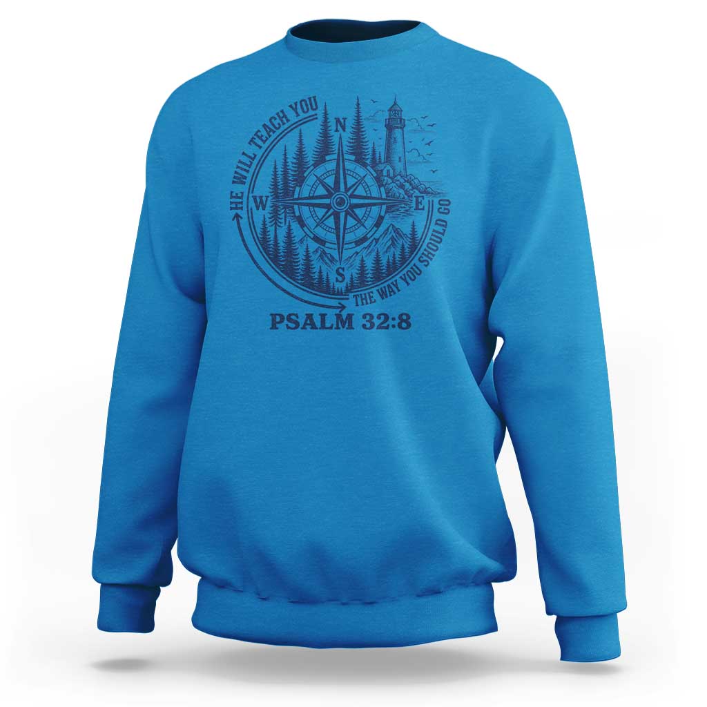 Christian Camping Sweatshirt He Will Teach You The Way You Should Go