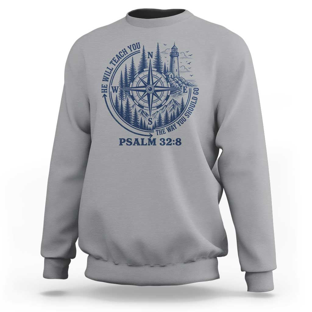 Christian Camping Sweatshirt He Will Teach You The Way You Should Go