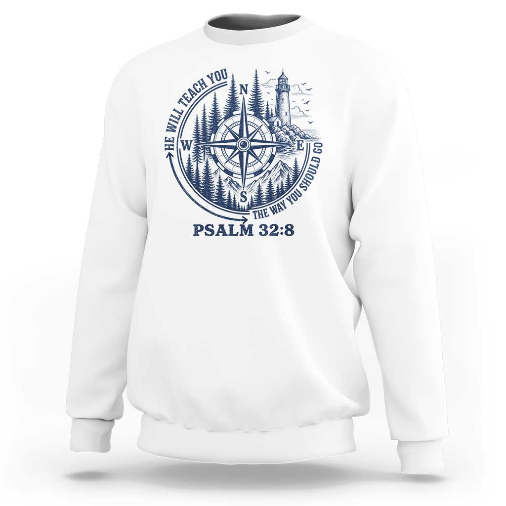 Christian Camping Sweatshirt He Will Teach You The Way You Should Go