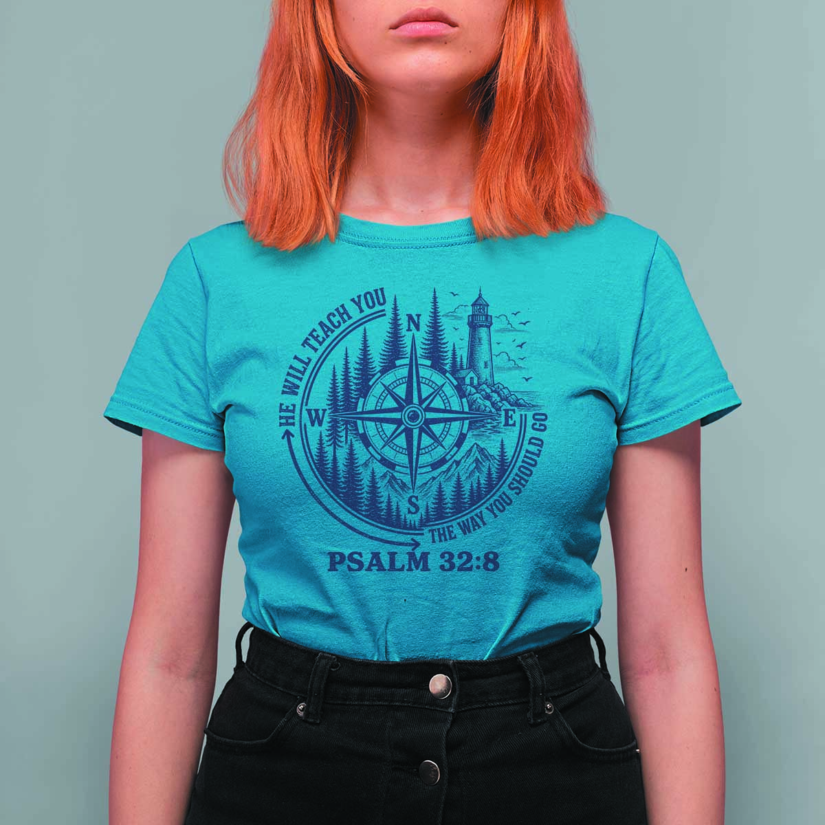 Christian Camping T Shirt For Women He Will Teach You The Way You Should Go