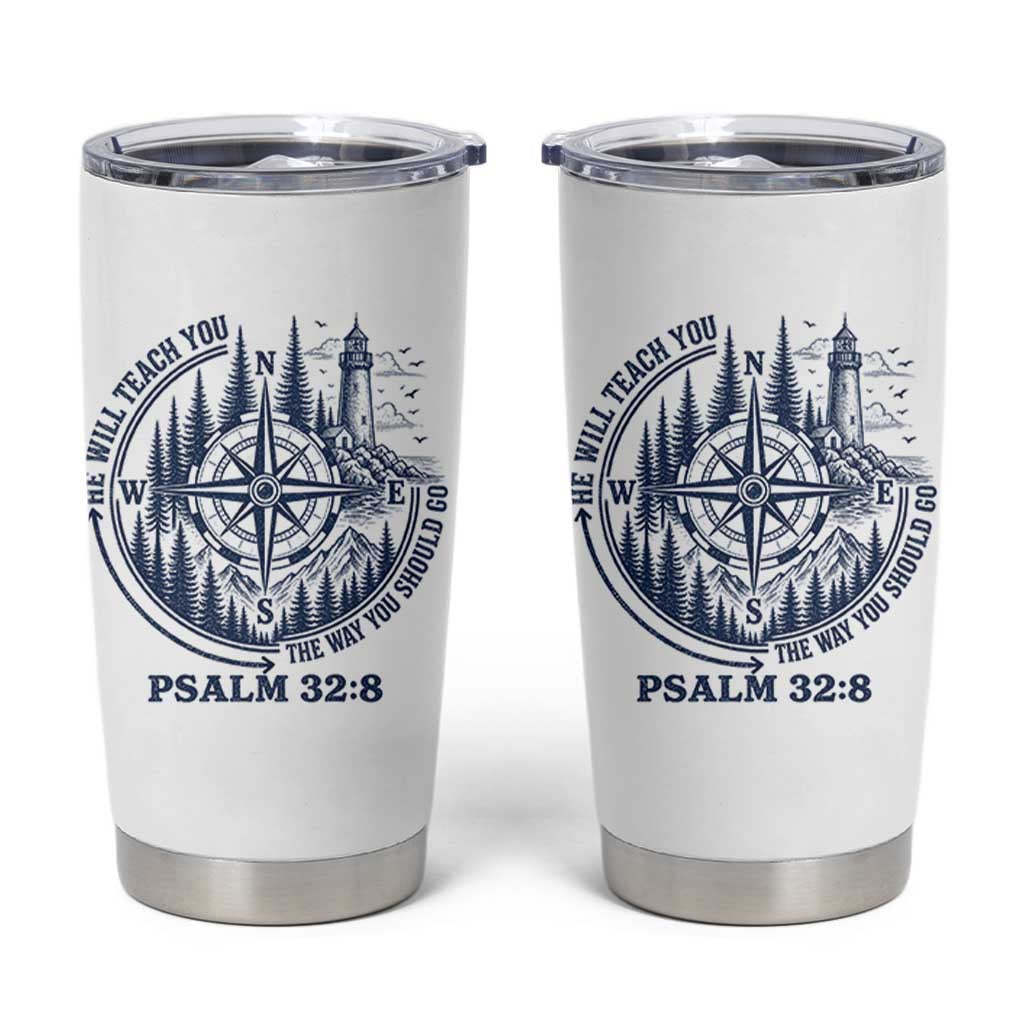 Christian Camping Tumbler Cup He Will Teach You The Way You Should Go