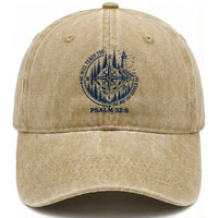 Christian Camping Washed Cotton Baseball Cap He Will Teach You The Way You Should Go