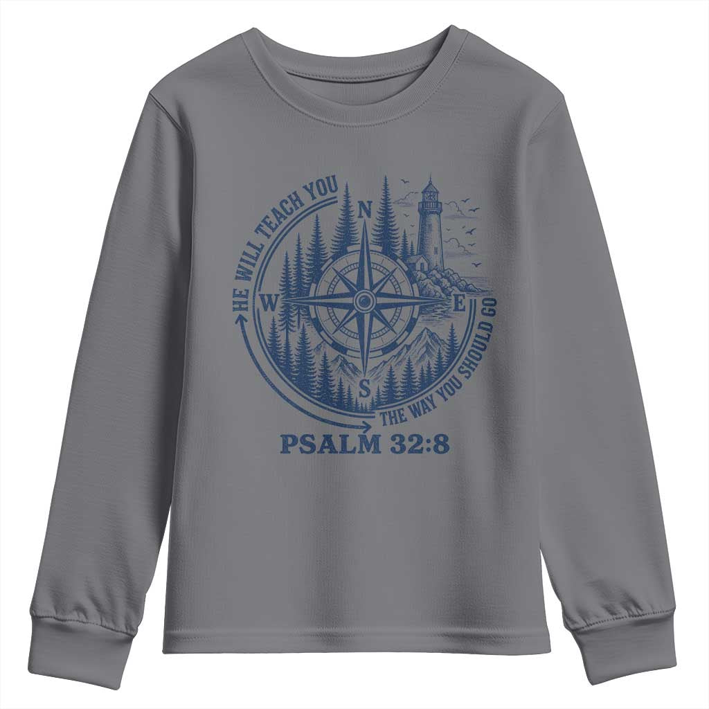 Christian Camping Youth Sweatshirt He Will Teach You The Way You Should Go