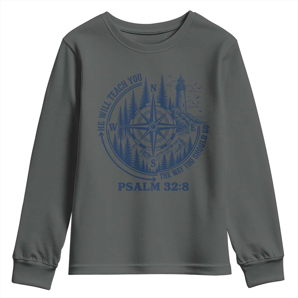 Christian Camping Youth Sweatshirt He Will Teach You The Way You Should Go