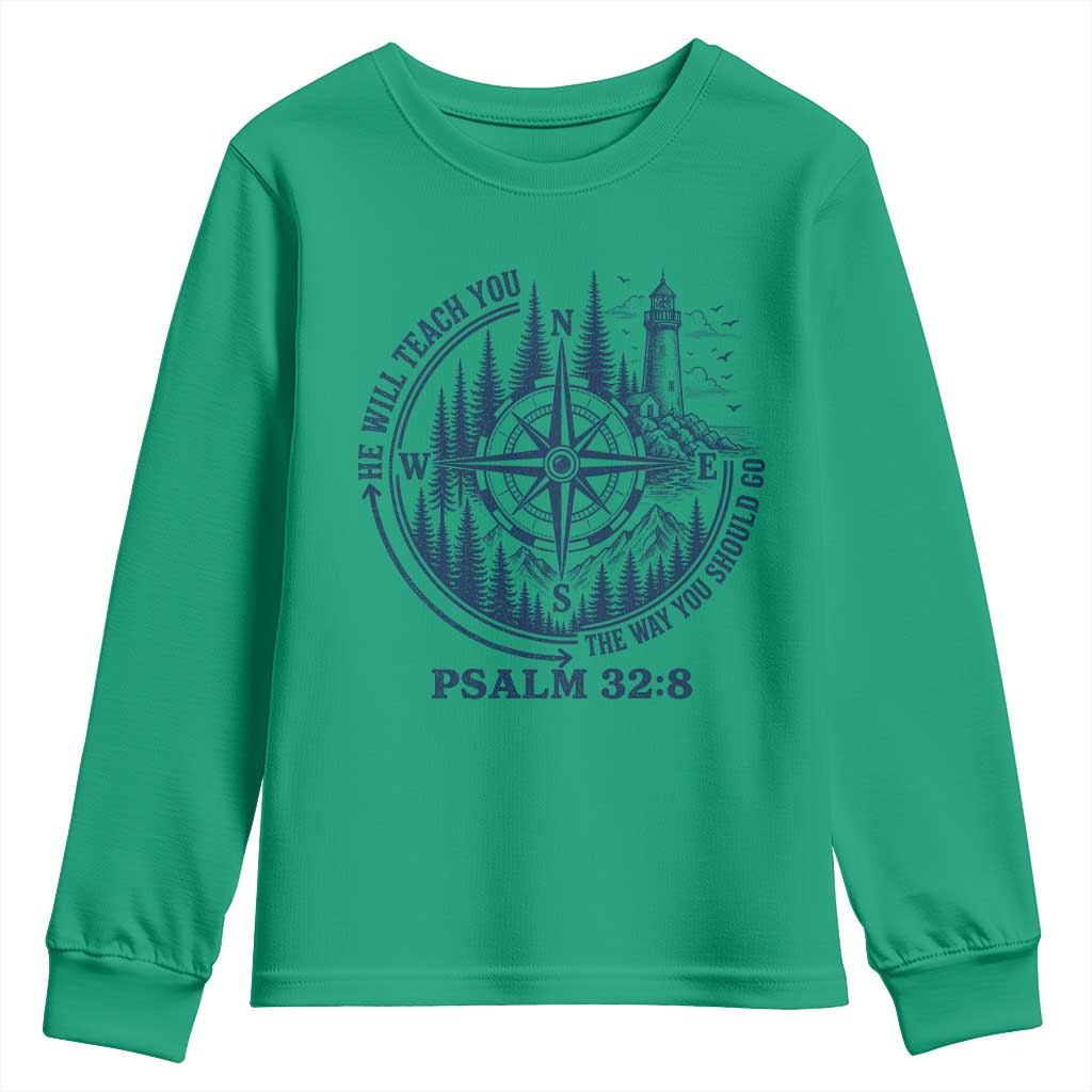 Christian Camping Youth Sweatshirt He Will Teach You The Way You Should Go