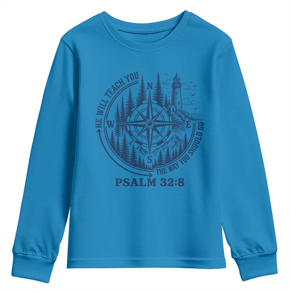 Christian Camping Youth Sweatshirt He Will Teach You The Way You Should Go