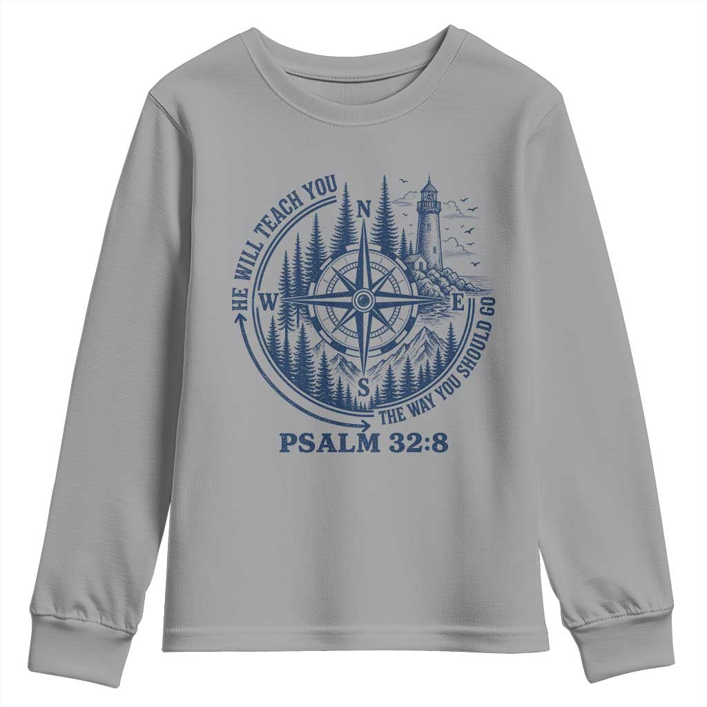 Christian Camping Youth Sweatshirt He Will Teach You The Way You Should Go