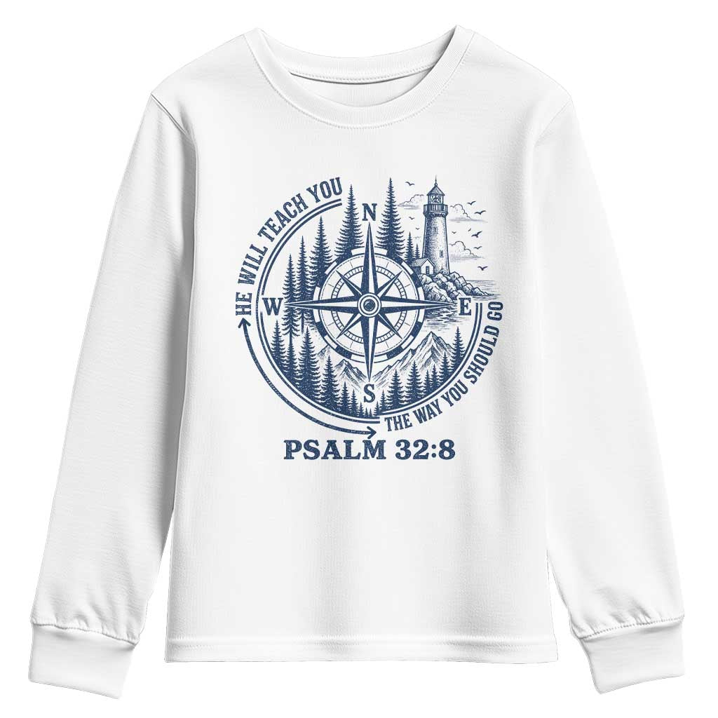Christian Camping Youth Sweatshirt He Will Teach You The Way You Should Go