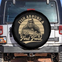 Fish Around And Find Trout Spare Tire Cover Bigfoot Fishing