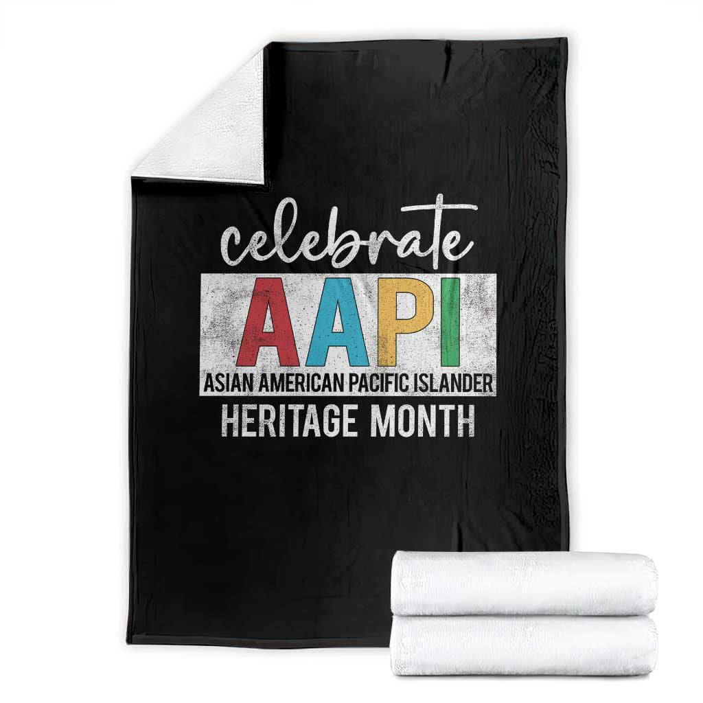 Celebrate AAPI Heritage Month Throw Blanket Asian American and Pacific Islander Countries
