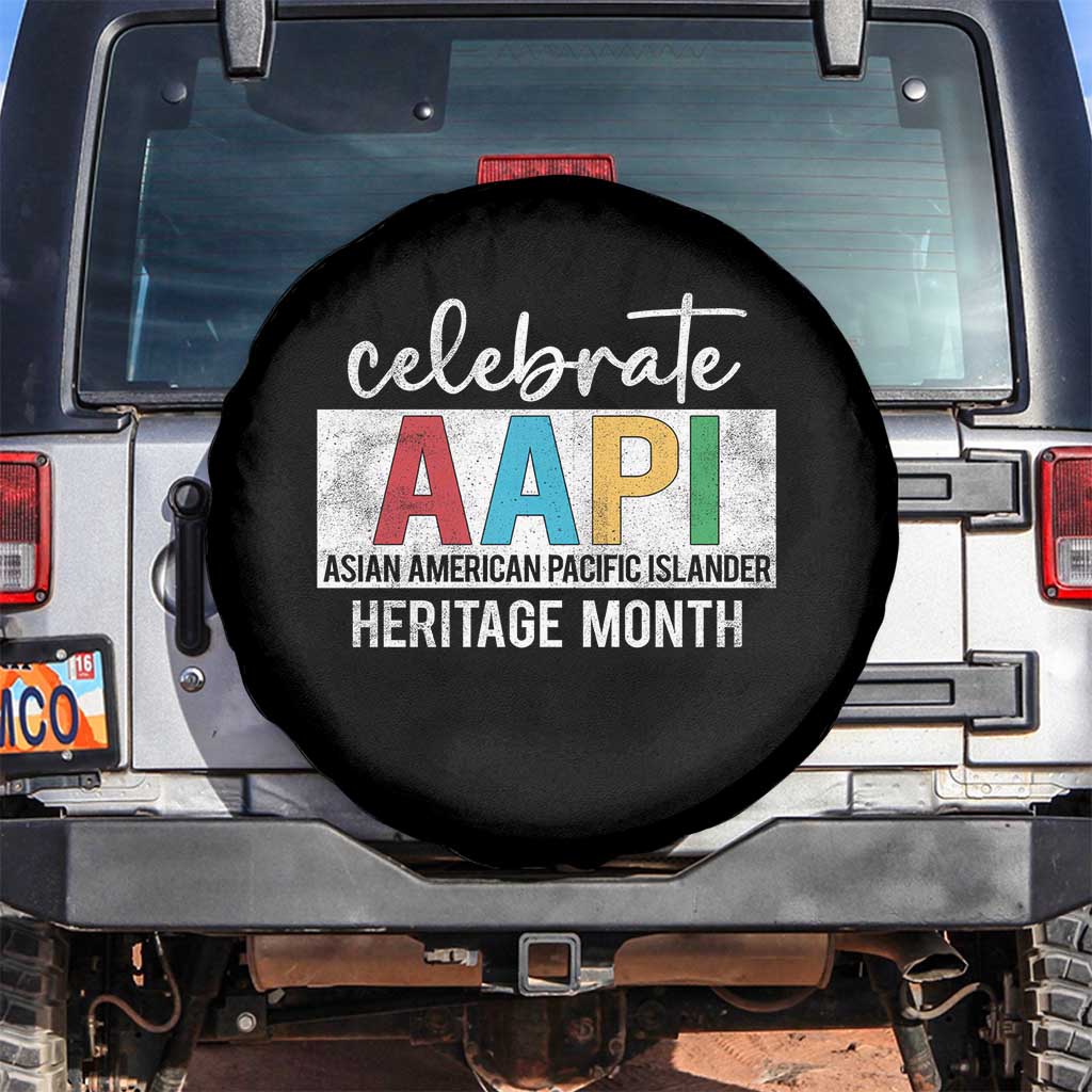 Celebrate AAPI Heritage Month Spare Tire Cover Asian American and Pacific Islander Countries