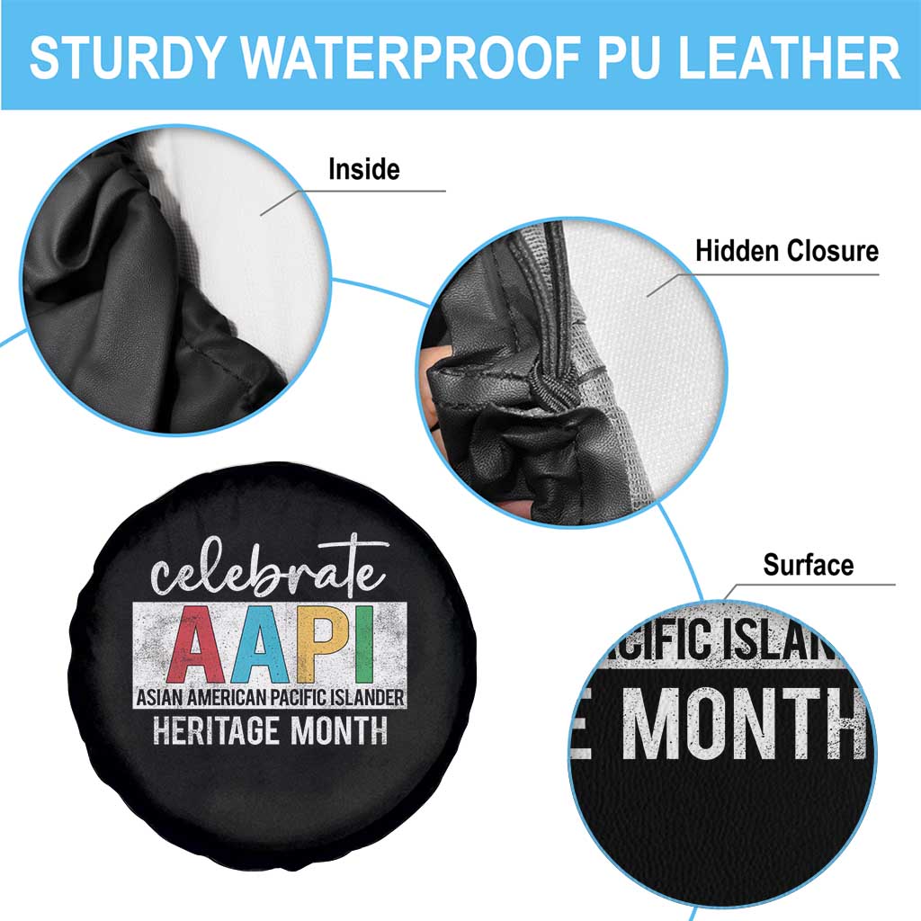 Celebrate AAPI Heritage Month Spare Tire Cover Asian American and Pacific Islander Countries