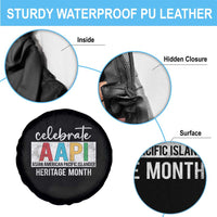 Celebrate AAPI Heritage Month Spare Tire Cover Asian American and Pacific Islander Countries