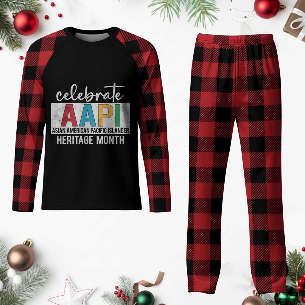 Celebrate AAPI Heritage Month Plaid Pajama Set Asian American and Pacific Islander Countries