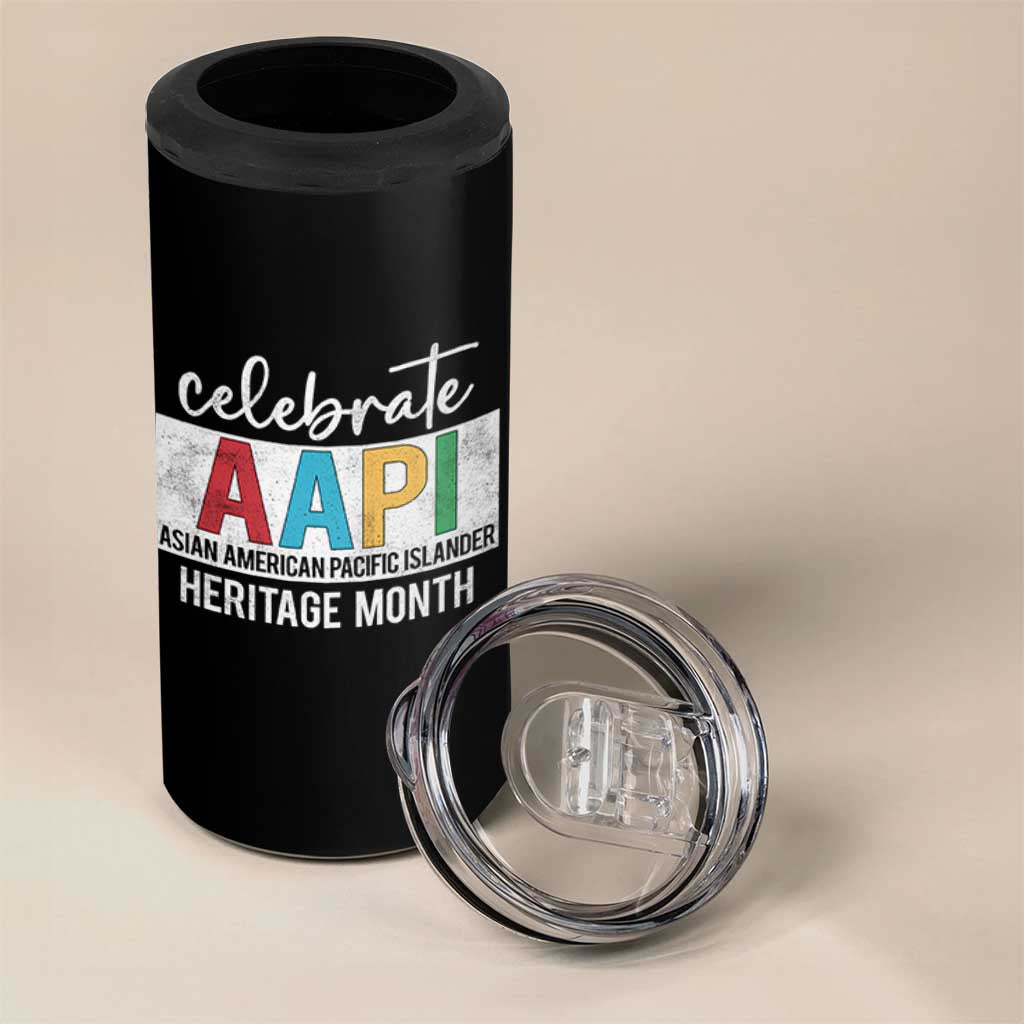 Celebrate AAPI Heritage Month 4 in 1 Can Cooler Tumbler Asian American and Pacific Islander Countries