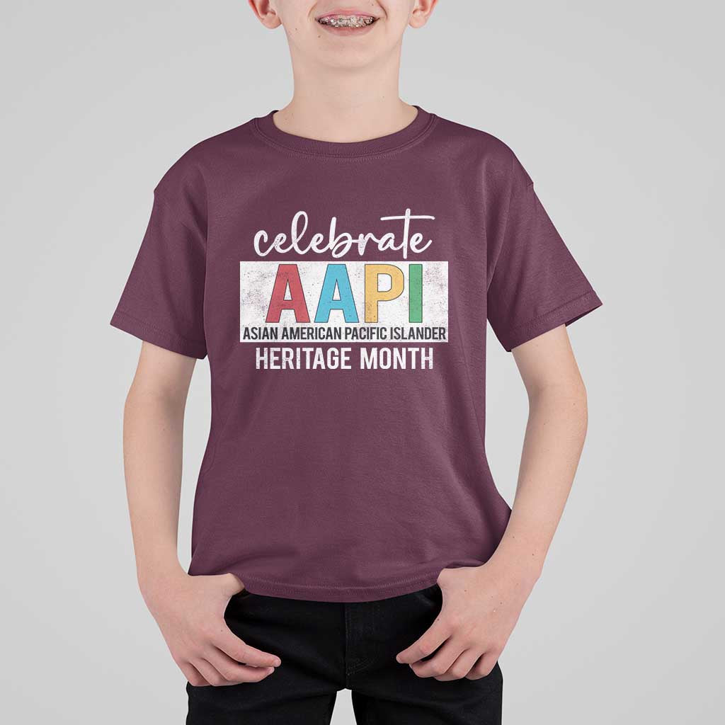 Celebrate AAPI Heritage Month T Shirt For Kid Asian American and Pacific Islander Countries