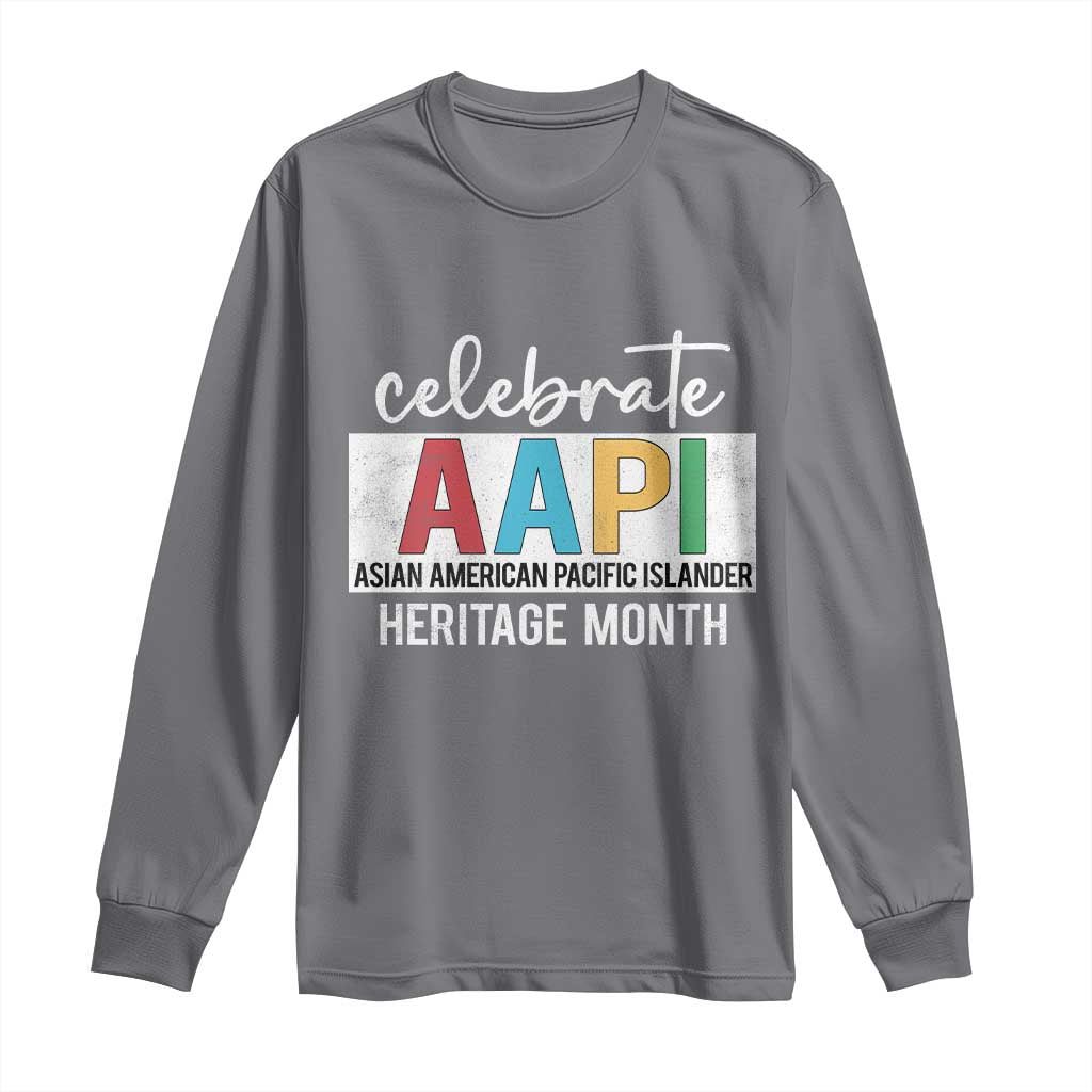 Celebrate AAPI Heritage Month Long Sleeve Shirt Asian American and Pacific Islander Countries