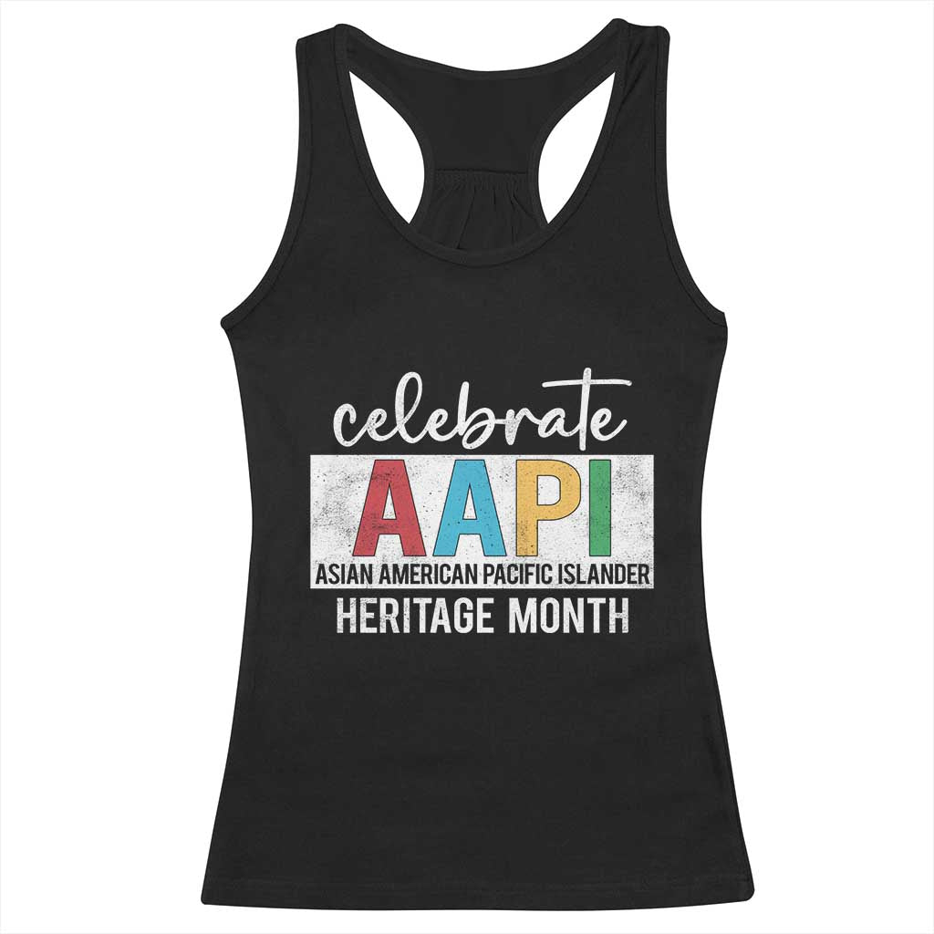 Celebrate AAPI Heritage Month Racerback Tank Top Asian American and Pacific Islander Countries