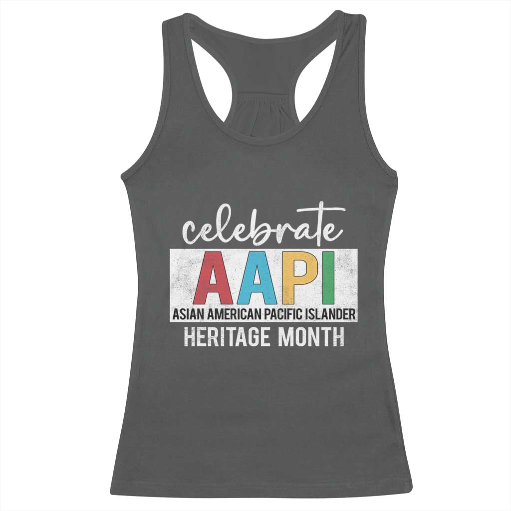 Celebrate AAPI Heritage Month Racerback Tank Top Asian American and Pacific Islander Countries