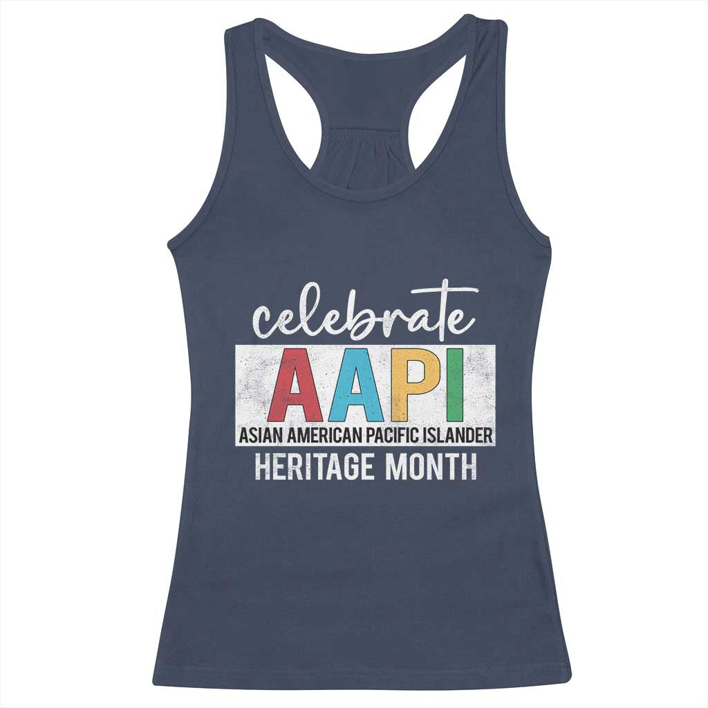 Celebrate AAPI Heritage Month Racerback Tank Top Asian American and Pacific Islander Countries