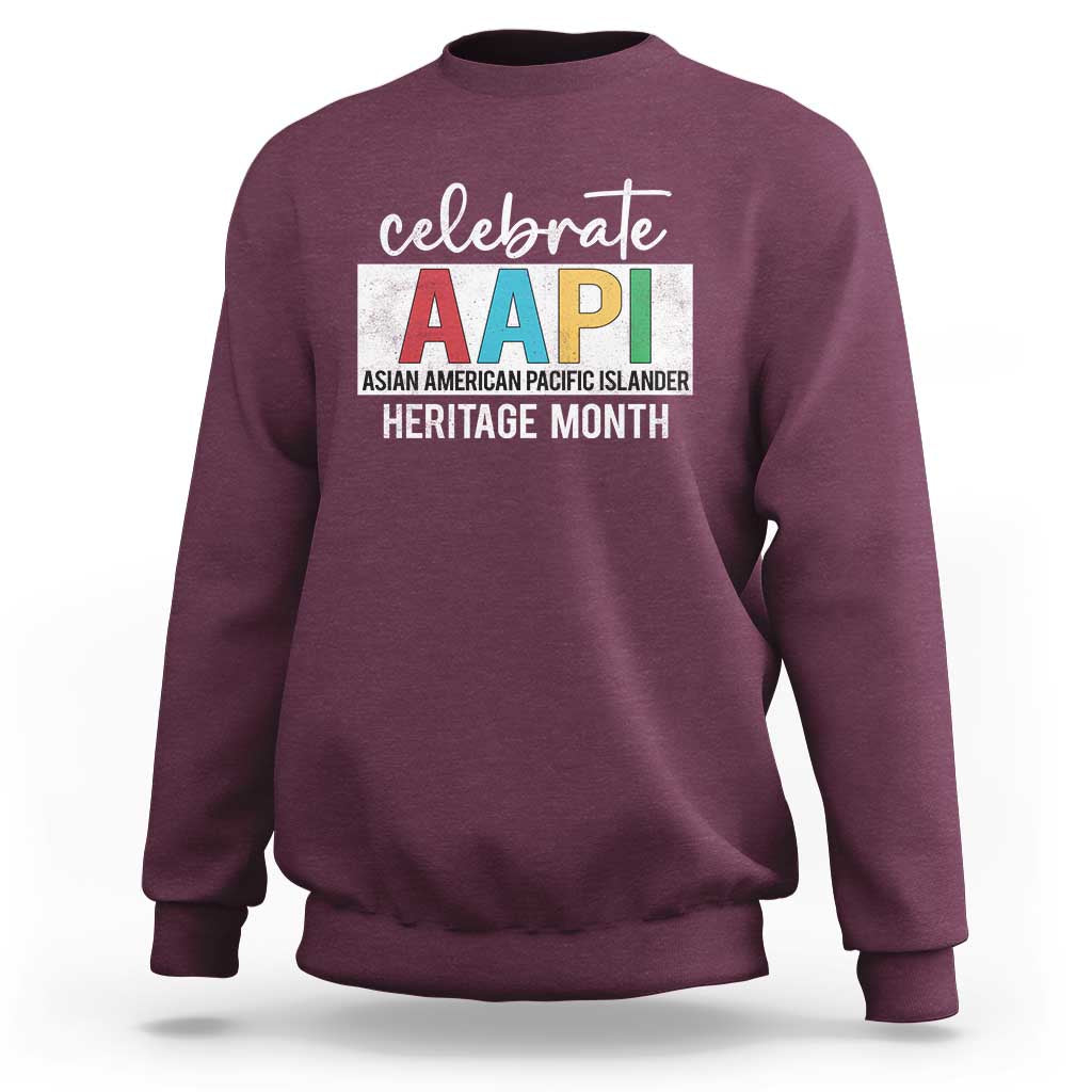 Celebrate AAPI Heritage Month Sweatshirt Asian American and Pacific Islander Countries