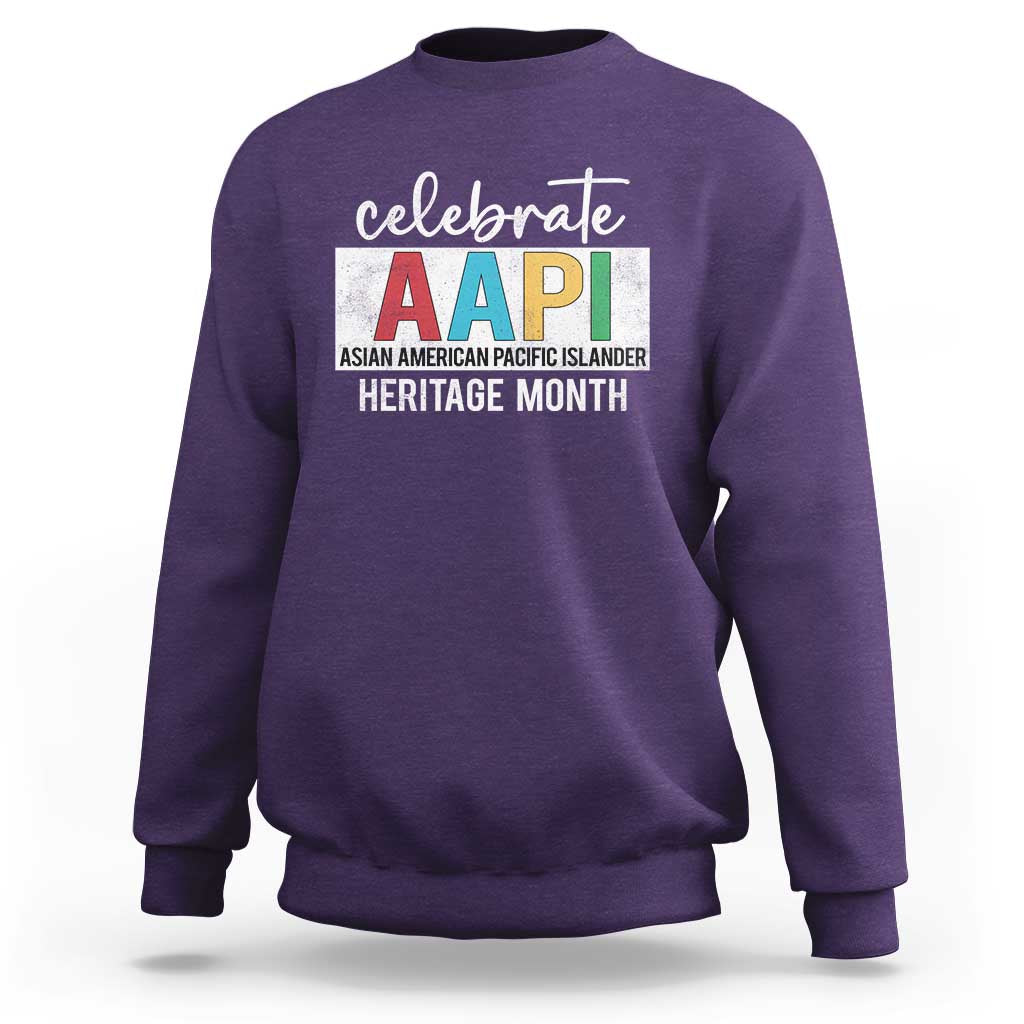 Celebrate AAPI Heritage Month Sweatshirt Asian American and Pacific Islander Countries