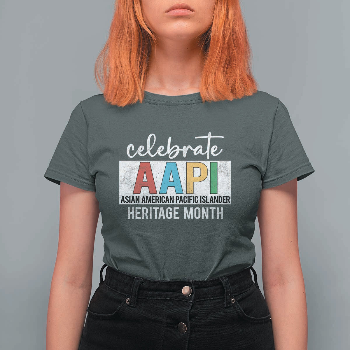 Celebrate AAPI Heritage Month T Shirt For Women Asian American and Pacific Islander Countries