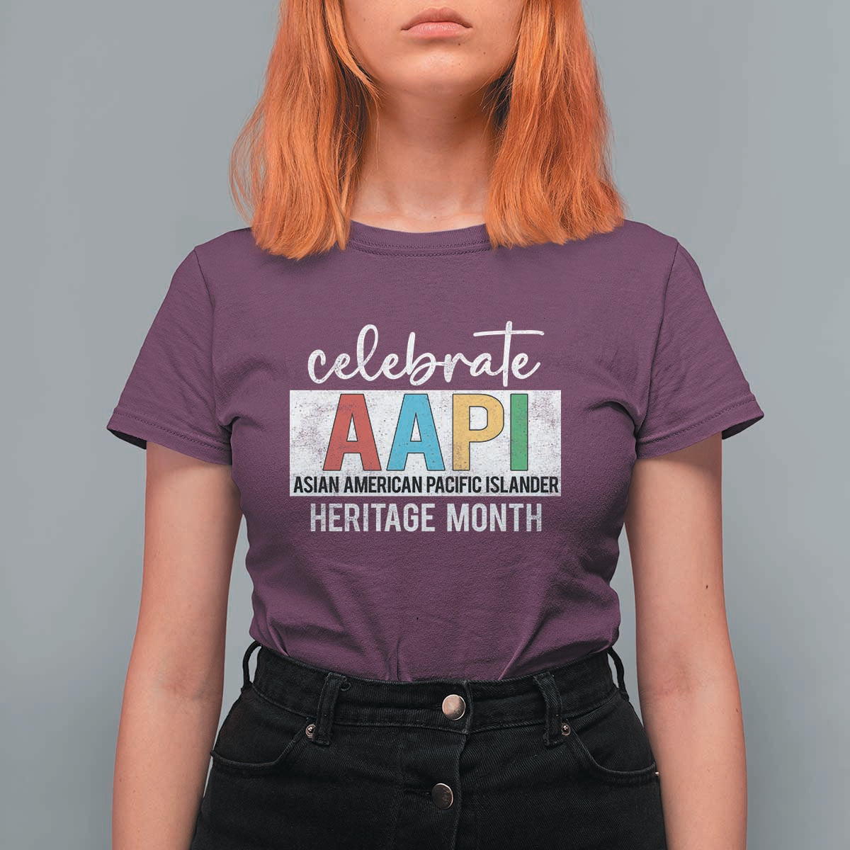 Celebrate AAPI Heritage Month T Shirt For Women Asian American and Pacific Islander Countries