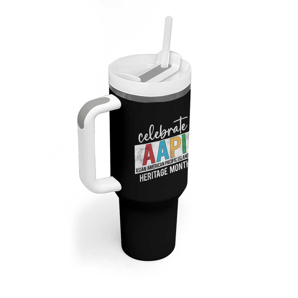 Celebrate AAPI Heritage Month Tumbler With Handle Asian American and Pacific Islander Countries