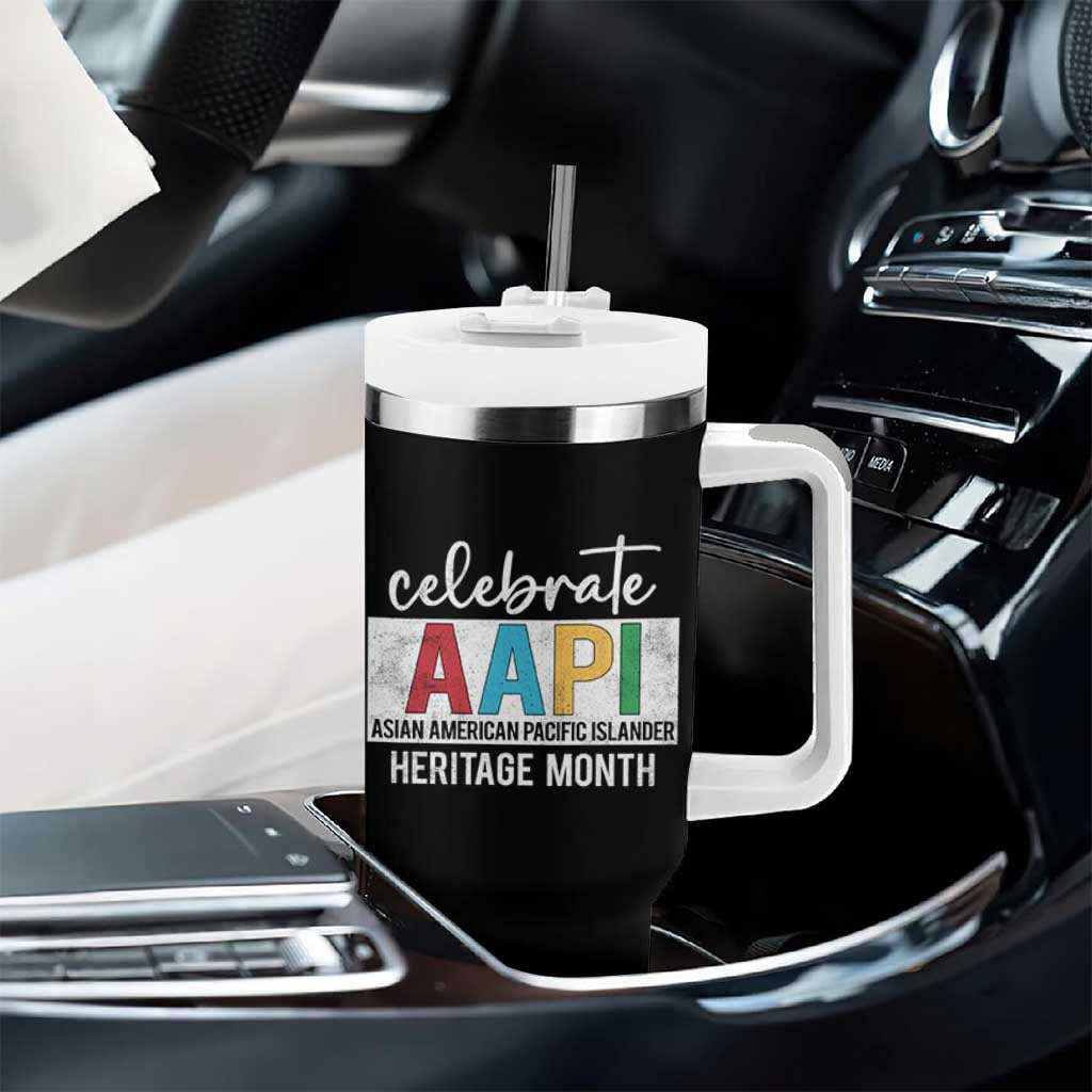 Celebrate AAPI Heritage Month Tumbler With Handle Asian American and Pacific Islander Countries