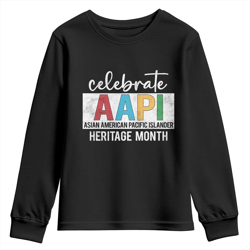 Celebrate AAPI Heritage Month Youth Sweatshirt Asian American and Pacific Islander Countries