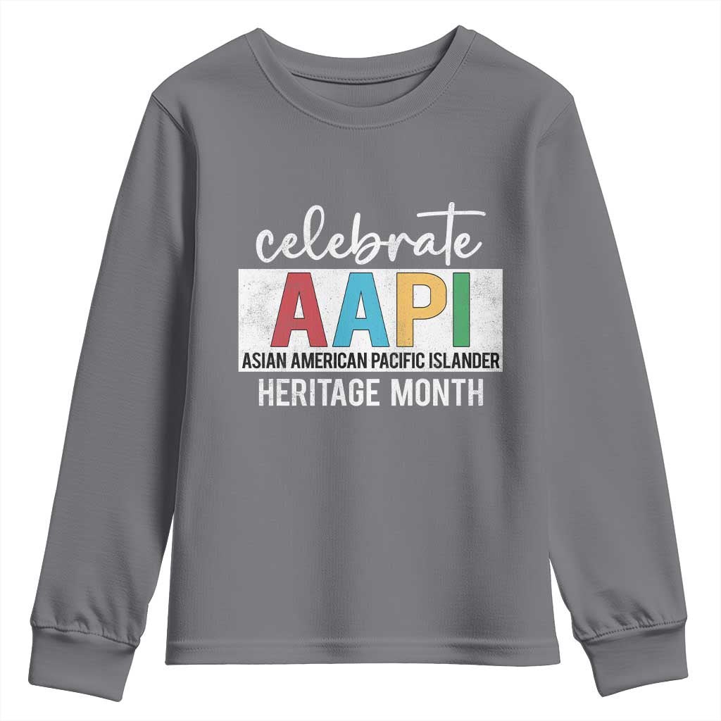 Celebrate AAPI Heritage Month Youth Sweatshirt Asian American and Pacific Islander Countries