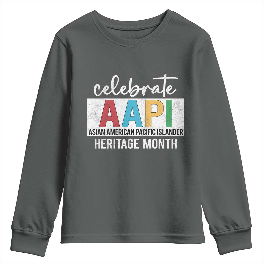 Celebrate AAPI Heritage Month Youth Sweatshirt Asian American and Pacific Islander Countries