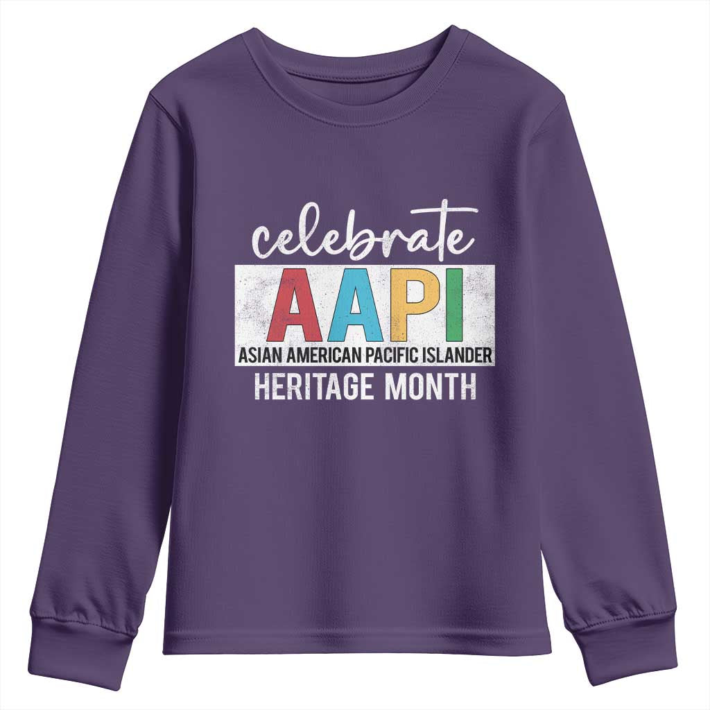 Celebrate AAPI Heritage Month Youth Sweatshirt Asian American and Pacific Islander Countries