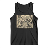 Theodore Roosevelt and Bigfoot Arm Wrestling Retro Tank Top