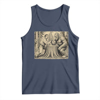 Theodore Roosevelt and Bigfoot Arm Wrestling Retro Tank Top