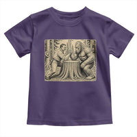Theodore Roosevelt and Bigfoot Arm Wrestling Retro Toddler T Shirt