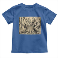 Theodore Roosevelt and Bigfoot Arm Wrestling Retro Toddler T Shirt