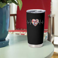 AAPI Heritage Month Heartbeat Heart Asian American and Pacific Islander Countries Flag Tumbler Cup