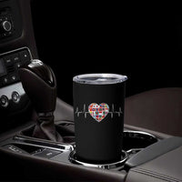 AAPI Heritage Month Heartbeat Heart Asian American and Pacific Islander Countries Flag Tumbler Cup