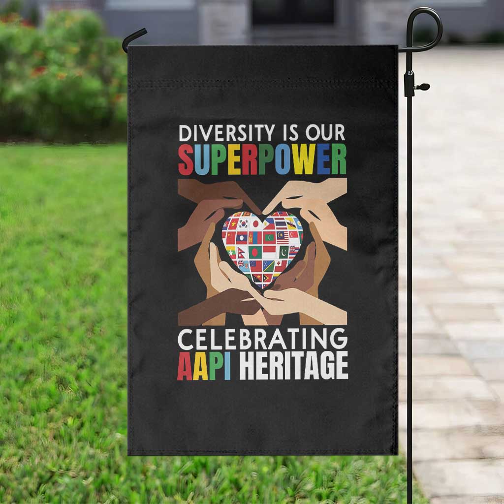 AAPI Heritage Month Garden Flag Diversity Is Our Superpower Asian American and Pacific Islander Countries